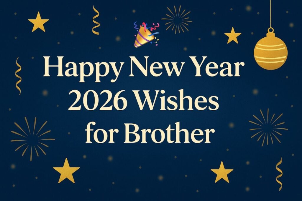 Happy New Year 2026 Wishes for Brother