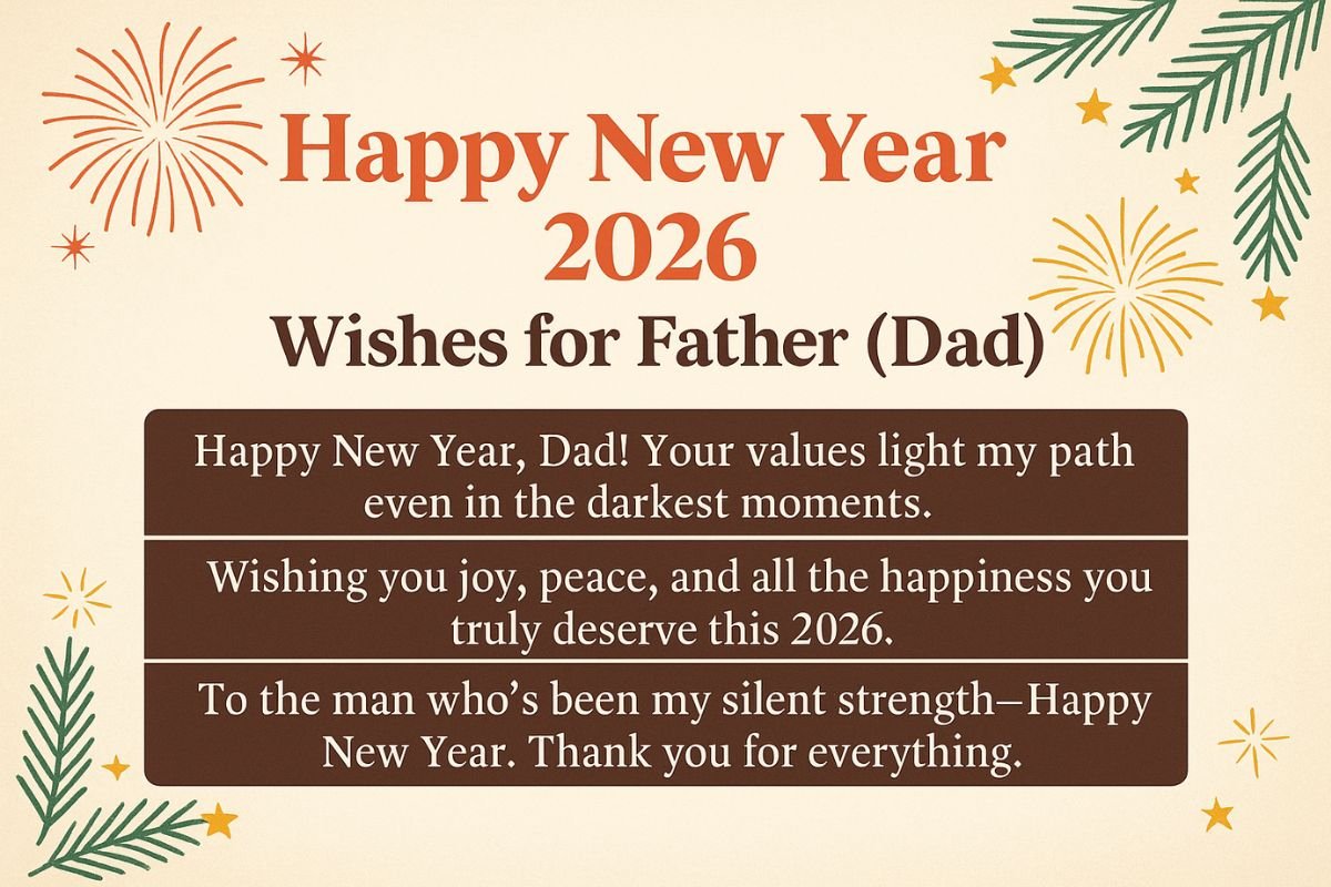 Happy New Year 2026 Wishes for Father (Dad)
