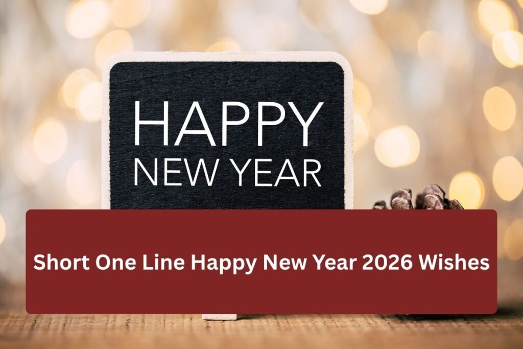 Short One Line Happy New Year 2026 Wishes